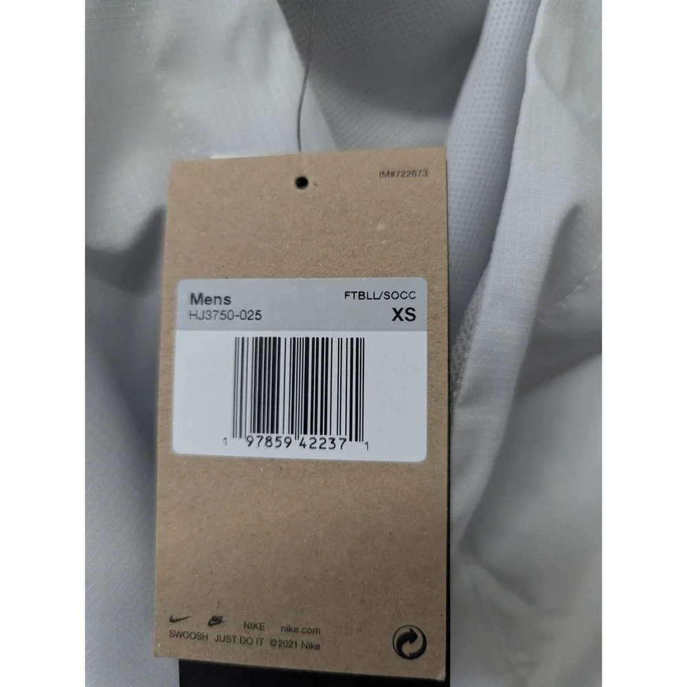 Nike Men's XS‎ Academy+ Anorak Jacket | Photon Dust/Turquoise New Tag